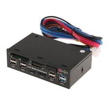 5,25" Multifunktions-Frontpanel Media Dashboard USB3.0/2.0 Hub Kartenleser
