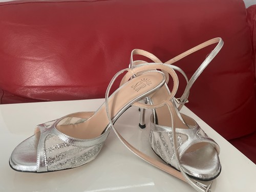 Tangoschuhe sur silber - tangoschuhe,