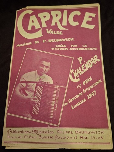 Caprice chalendar limoges 1947 - chalendar,