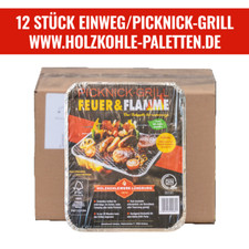 12 STÜCK EINWEGGRILL CAMPING