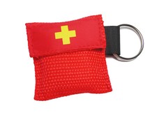 Beatmungsmaske Beatmungstuch Beatmungsfolie CPR rot