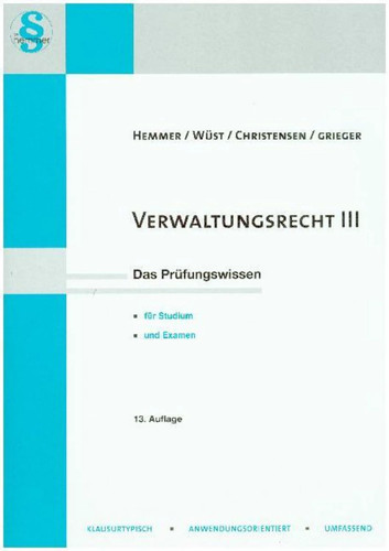 Verwaltungsrecht iii das - verwaltungsrecht,