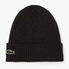 Lacoste Wollmütze gerippt