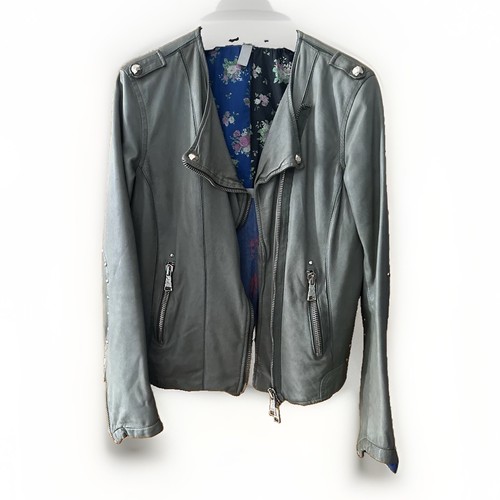 Delan damen lederjacke - damen, gold