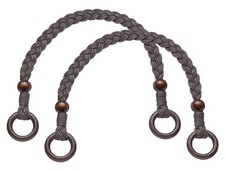 Trendybag Taschengriffe braun geflochten 2 Stück ca. 28 cm
