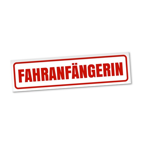 Fahranfängerin magnetschild - fahranfängerin,