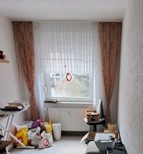 Gardinen Store Komplett für ein Fenster mit Spitzeneinsatz Borte 160 cm Breite 