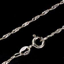 925 SILBER SINGAPURKETTE * SINGAPUR KETTE * 40 42 45 cm Silberkette für Anhänger