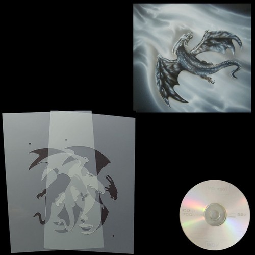 Schablone fliegender drache - fliegender,