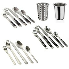 Besteck sets Bistro Trend Elegant aus Hochwertigen Edelstahl 18/10 Besteckkörbe
