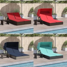 Doppel Sonnenliege Mit/Ohne