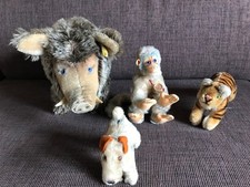 "Steiff" Wildschwein, Tiger, Terrier 50/60er RARITÄTEN, "Hermann" Äffchen