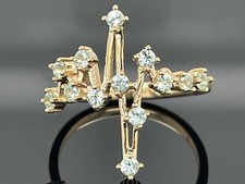 RING GR.17 (CA. 53) AUS 375/-GG MIT PARAIBATURMALIN  FACETTENREICH SCHMUCKJAGD