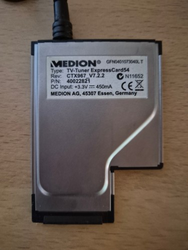 Medion tuner expresscard54 - medion, tv-tuner