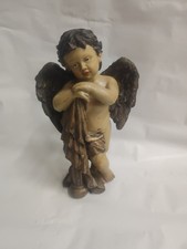 Eine große Putto Amor Figur Dekorfigur handbemalt ca.29x17 cm 