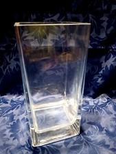 Vase Glas viereckig Höhe 20