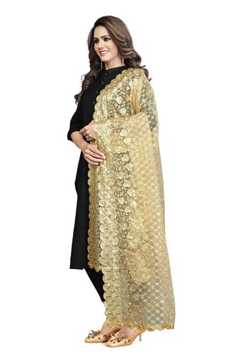Damen netz dupatta - dupatta, ausgefallen