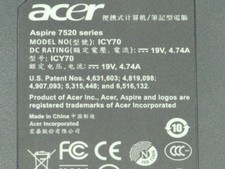 Gehäuse unten  Acer Aspire 7520 Notebook 10066471-23960