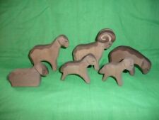 Ostheimer Tier, Holztier , Schafe braun , Art wählbar, auch für Krippe