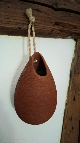 Hängevase terrakotta vintage - hängevase,