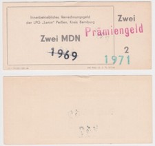 2 MDN Banknote GDR LPG Money