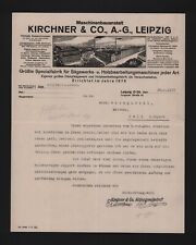 LEIPZIG, Brief 1927, Kirchner & Co. AG Maschinenbau-Anstalt
