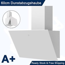 60cm Kopffreie Wandhaube Dunstabzugshaube 700m³/h Schräghaube Glas Dunstabzug