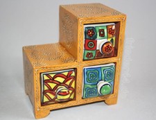 Keramikkommode Gewürzregal Schmuckkästchen Kommode 3047