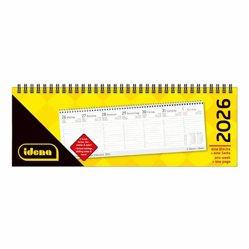 Idena tischquerkalender 2026 - idena,
