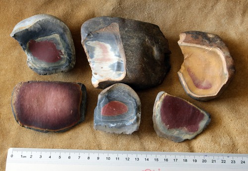Roter feuerstein flint silex - roter,