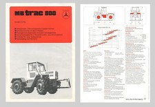 MB-trac 800 Allradschlepper Mercedes Benz Original 1979