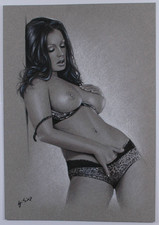 Original drawing ,Zeichnung ,nude woman, weiblicher Akt