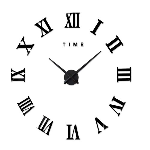 Spiegel wanduhr 100cm - 3d,