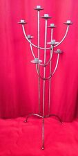   9 -armiger  Bodenkerzenhalter  aus Metall  (ca. 100 cm hoch)