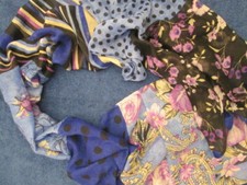 Blaues Schaltuch Sommerschal Schal Tuch Stola  geblümt(lila,schwarz)  Mustermix 