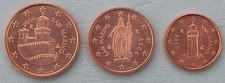 1+2+5 Cent Kursmünzen San