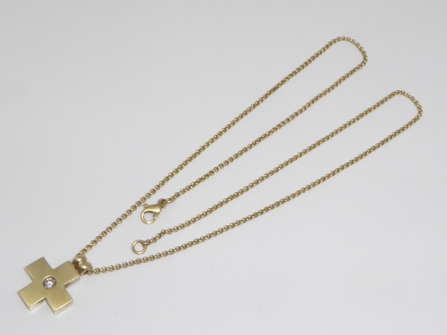 14k gold 585 gelbgold kreuz - 14k,