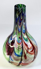 Glasvase Vase bunt Blumenvase