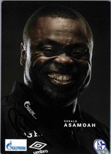 Original Autogramm Gerald Asamoah Schalke 04 /// Autogramm Autograph sign 350099