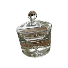 Bonboniere mit Deckel, Kristallglas?