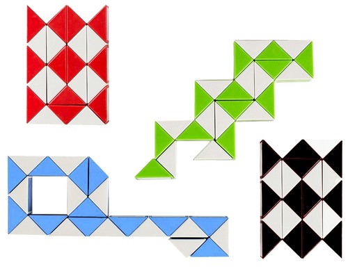 Farbiges puzzle schlange party - schlange,
