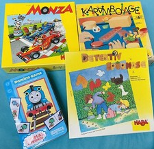 Spielsammlung Haba Karambolage, Monza , Detektivspürnase , Domino 