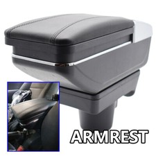 Mittelarmlehne Leder Schwarz