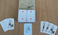 Mini-Spielkarten Patience Rommé, pro Karte 5,4 x 3,7cm, im kl. Pappkarton