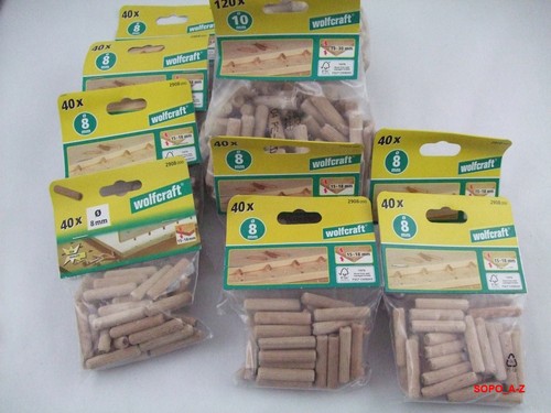 Holzdübel buche ø10x40 - buche, Ø10x40/