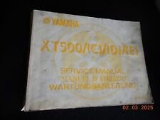 Wartungsanleitung Yamaha XT500 (Reparaturanleitung, Werkstatthandbuch)  ab 1976