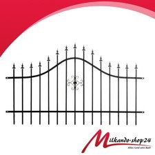 Gartenzaun Zaunelement Schmiedezaune Metallzaun Zaunfeld 200 x 120 cm Klassisch.