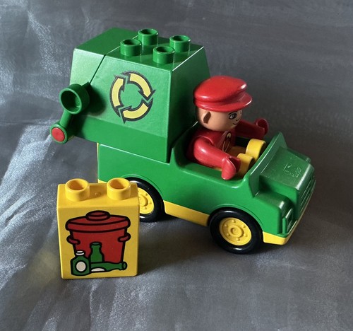 Lego duplo auto - auto, mülltonne