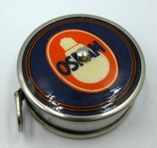 alter Werbeartikel OSRAM Glühlampen Werbe Maßband Bandmaß wohl 50er 60er Jahre