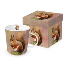 ppd: Trend Mug "Judy" Tasse Henkelbecher mit Box Eichhörnchen, Herbst,